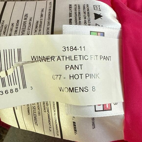 Women’s Spyder Hot Pink Winner Athletic Fit Snow Ski Pant Size 8 - Picture 7 of 8